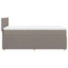 vidaXL &Kappa;&rho;&epsilon;&beta;ά&tau;&iota; Boxspring &mu;&epsilon; &Sigma;&tau;&rho;ώ&mu;&alpha; Taupe 90x190 &epsilon;&kappa;.&Upsilon;&phi;&alpha;&sigma;&mu;ά&tau;&iota;&nu;&omicron;