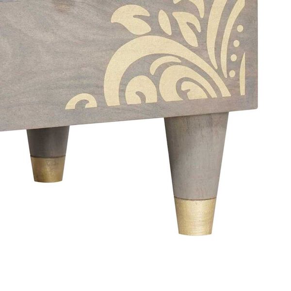 vidaXL Σετ Επίπλων Μπάνιου 3 pcs Γκρι και Χρυσό 180 x 33 x 75 εκ.