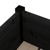 vidaXL Ζαρντινιέρες 2 τεμ. Μαύρες 31 x 31 x 70 εκ. από Μασίφ Πεύκο