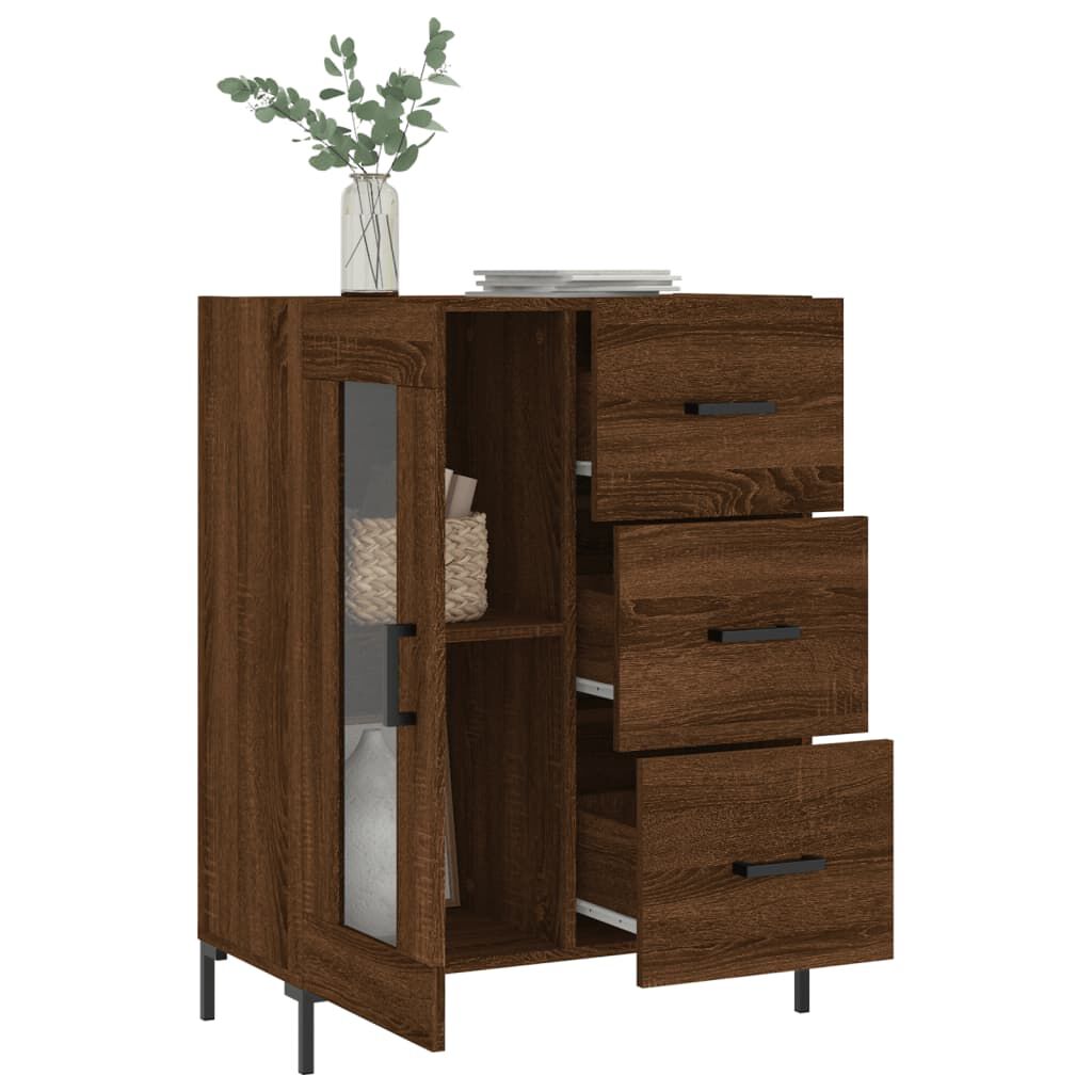 vidaXL Ντουλάπι Καφέ Δρυς 69,5 x 34 x 90 εκ. Επεξεργασμένο Ξύλο