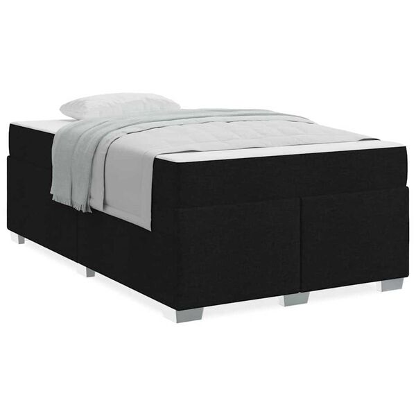 vidaXL Σκελετός Κρεβατιού Μαύρο 120 x 190 cm ύφασμα