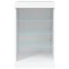 vidaXL Μπουφές με Φώτα LED Λευκός 41 x 37 x 67 εκ.