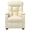 vidaXL Πολυθρόνα Μασάζ με Ανύψωση Κρεμ Υφασμάτινη