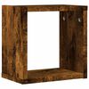 vidaXL Ράφια Τοίχου 4 pcs Καφέ 26 x 15 x 26 cm Επεξεργασμένο ξύλο