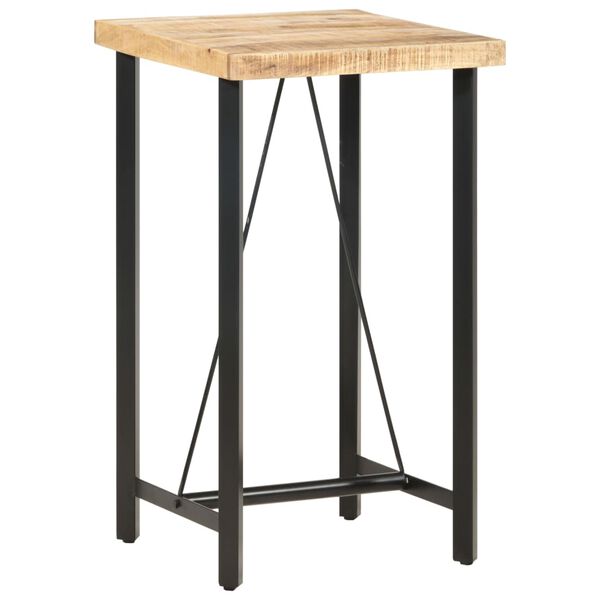 vidaXL Τραπέζι Μπαρ 60 x 60 x 107 εκ. Ακατέργαστο Ξύλο Μάνγκο