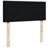vidaXL Κρεβάτι Boxspring με Στρώμα Μαύρο 120x200 εκ. Υφασμάτινο