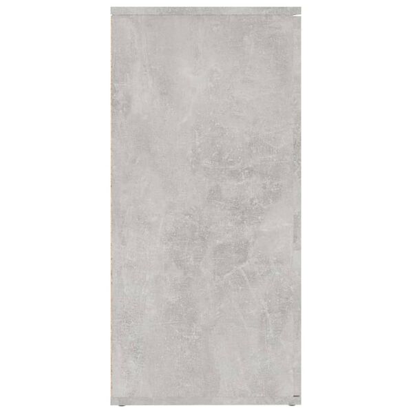 vidaXL Μπουφές Γκρι Σκυροδέματος 160 x 36 x 75 εκ. από Επεξ. Ξύλο