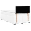 vidaXL Κρεβάτι Boxspring με Στρώμα Λευκό 120x190εκ.από Συνθετικό Δέρμα