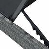 vidaXL Ξαπλώστρα με μαξιλάρι Γκρι 60 x 200 x 27εκ συνθετικό ρατάν