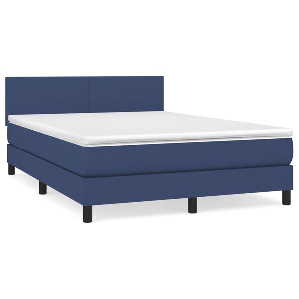 vidaXL &Kappa;&rho;&epsilon;&beta;ά&tau;&iota; Boxspring &mu;&epsilon; &Sigma;&tau;&rho;ώ&mu;&alpha; &Mu;&pi;&lambda;&epsilon; 140x190 &epsilon;&kappa;. &Upsilon;&phi;&alpha;&sigma;&mu;ά&tau;&iota;&nu;&omicron;