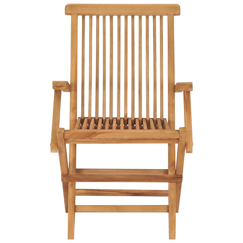 vidaXL Καρέκλες Κήπου 8 τεμ. από Μασίφ Ξύλο Teak