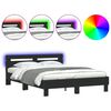 vidaXL &Pi;&lambda;&alpha;ί&sigma;&iota;&omicron; &Kappa;&rho;&epsilon;&beta;&alpha;&tau;&iota;&omicron;ύ &mu;&epsilon; &Kappa;&epsilon;&phi;&alpha;&lambda;ά&rho;&iota;/LED &Mu;&alpha;ύ&rho;&omicron; 150 x 200 &epsilon;&kappa;