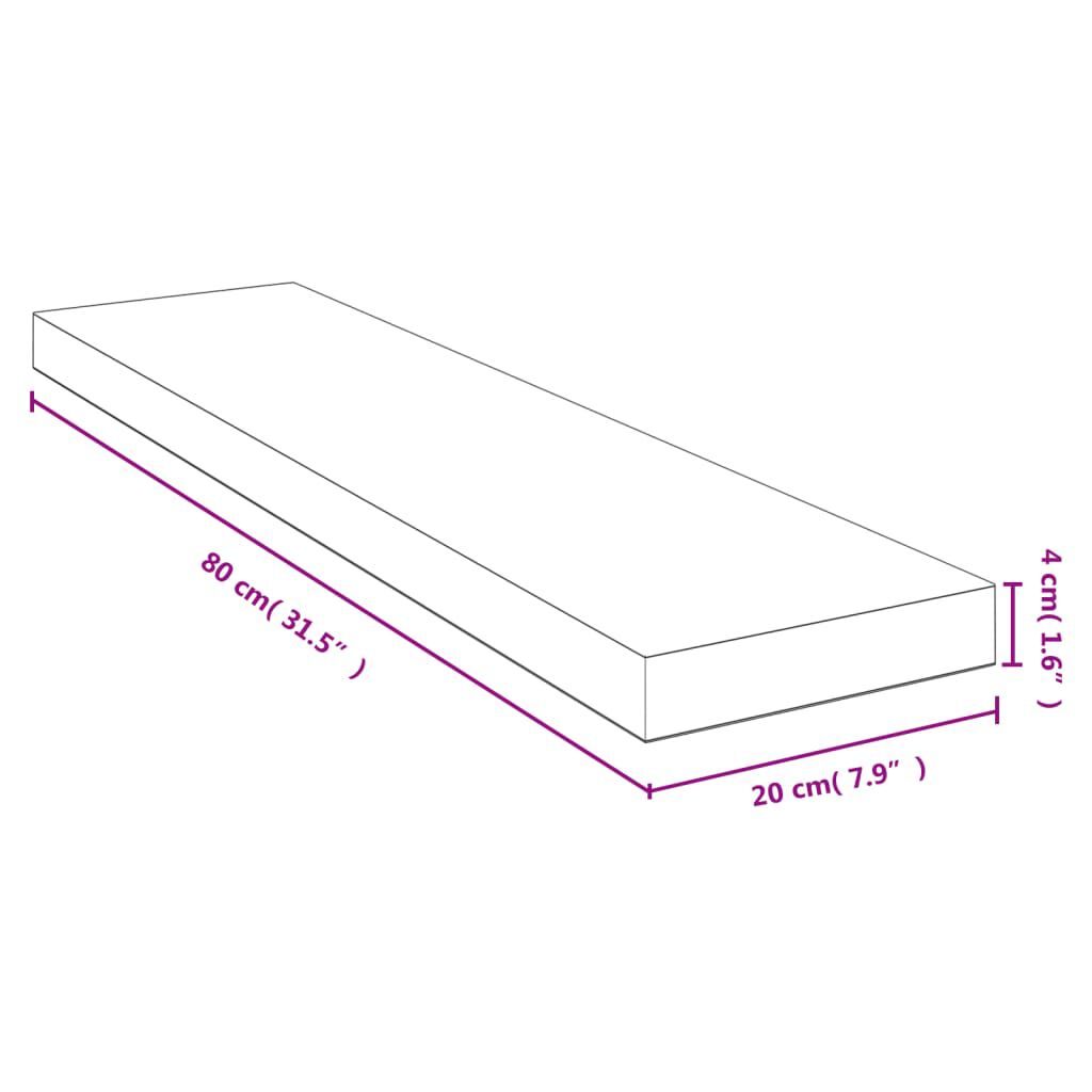 vidaXL Ράφι Τοίχου 80x20x4 εκ. από Μπαμπού