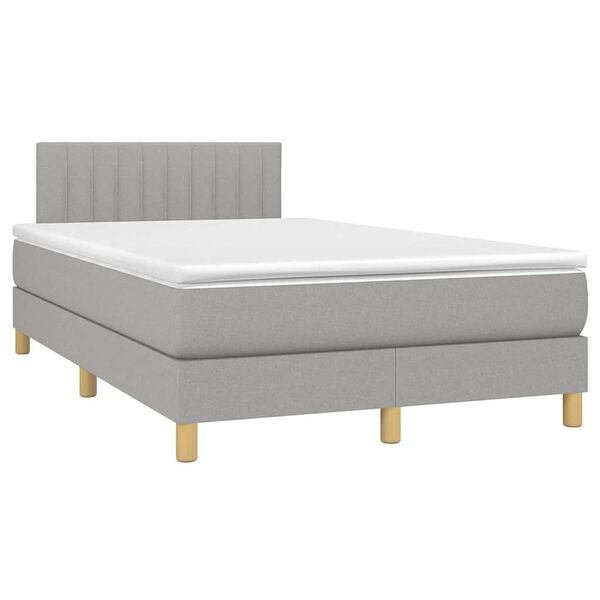 vidaXL &Kappa;&rho;&epsilon;&beta;ά&tau;&iota; Boxspring &mu;&epsilon; &Sigma;&tau;&rho;ώ&mu;&alpha; & LED &Alpha;&nu;.&Gamma;&kappa;&rho;&iota; 120x190&epsilon;&kappa;. &Upsilon;&phi;&alpha;&sigma;&mu;ά&tau;&iota;&nu;&omicron;