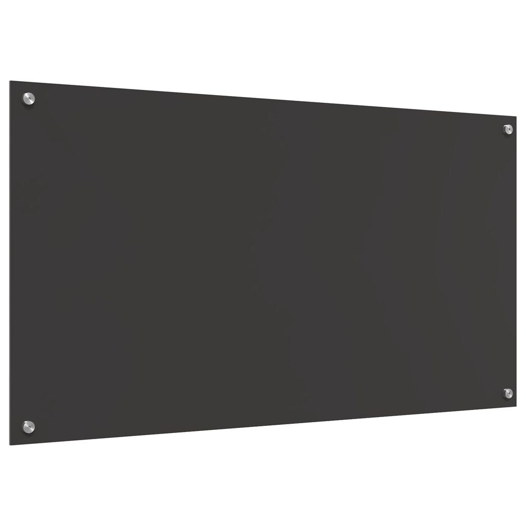 vidaXL Πλακάκι Κουζίνας Σκούρο γκρι 110x60x0,6 εκ. Σκληρυμένο Γυαλί
