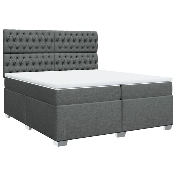 vidaXL &Kappa;&rho;&epsilon;&beta;ά&tau;&iota; Boxspring &mu;&epsilon; &Sigma;&tau;&rho;ώ&mu;&alpha; &Sigma;&kappa;&omicron;ύ&rho;&omicron; &Gamma;&kappa;&rho;&iota; 200x200 &epsilon;&kappa;. &Upsilon;&phi;&alpha;&sigma;&mu;ά&tau;&iota;&nu;&omicron;