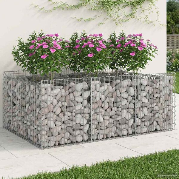 vidaXL &Alpha;&nu;&alpha;&sigma;&eta;&kappa;&omega;&mu;έ&nu;&omicron; &kappa;&rho;&epsilon;&beta;ά&tau;&iota; gabion &Alpha;&sigma;&eta;&mu;ί 150 x 100 x 60 &epsilon;&kappa;