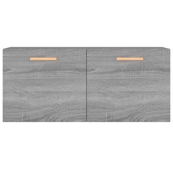 vidaXL Ντουλάπι Τοίχου Γκρι Sonoma 80x35x36,5 εκ. Επεξεργασμένο Ξύλο