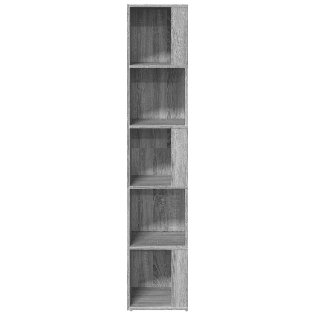 vidaXL Γωνιακό Έπιπλο Γκρι Sonoma 33x33x164,5 εκ. από Επεξεργ. Ξύλο