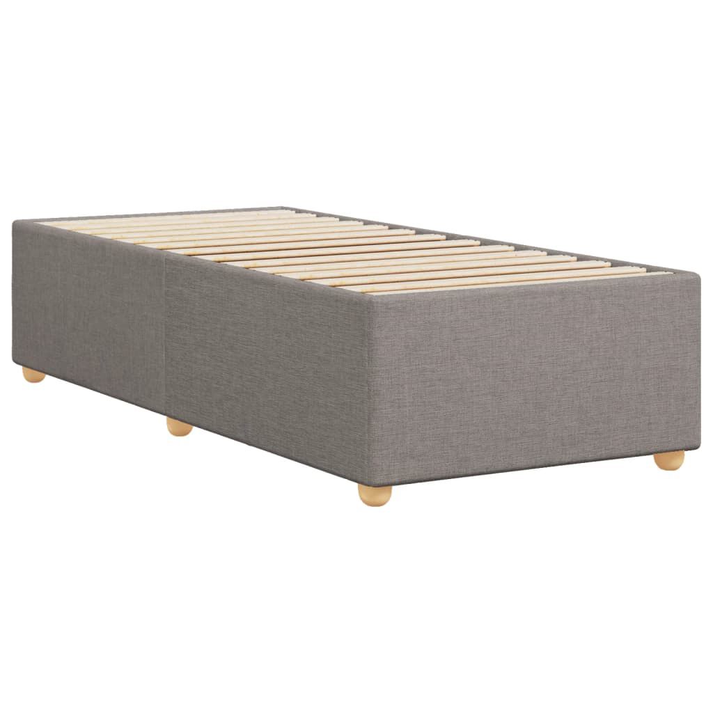 vidaXL Σκελετός Κρεβατιού Χωρίς Στρώμα Taupe 100 x 200 εκ. Υφασμάτινο