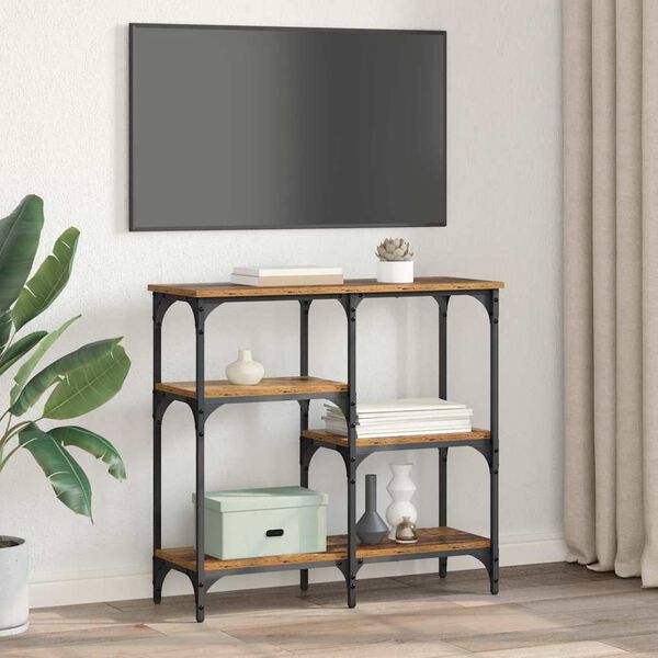 vidaXL &Tau;&rho;&alpha;&pi;έ&zeta;&iota; &kappa;&omicron;&nu;&sigma;ό&lambda;&alpha;&sigmaf; &Pi;&alpha;&lambda;&iota;ό &Xi;ύ&lambda;&omicron; 80 x 29 x 75 &epsilon;&kappa; &Epsilon;&pi;&epsilon;&xi;&epsilon;&rho;&gamma;&alpha;&sigma;&mu;έ&nu;&omicron; &xi;ύ&lambda;&omicron;