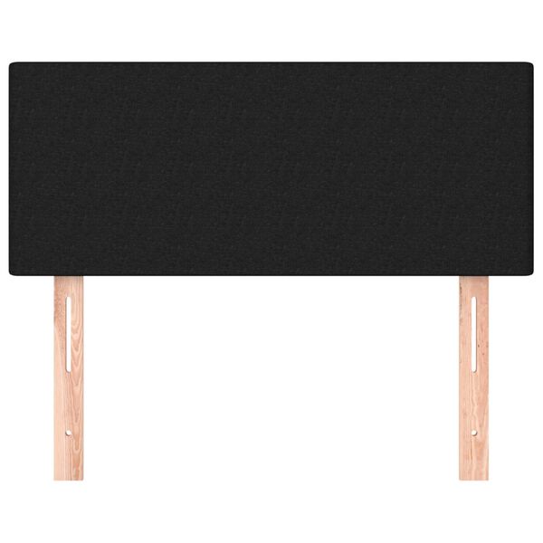 vidaXL Κεφαλάρι Κρεβατιού Μαύρο 100x5x78/88 εκ. Υφασμάτινο