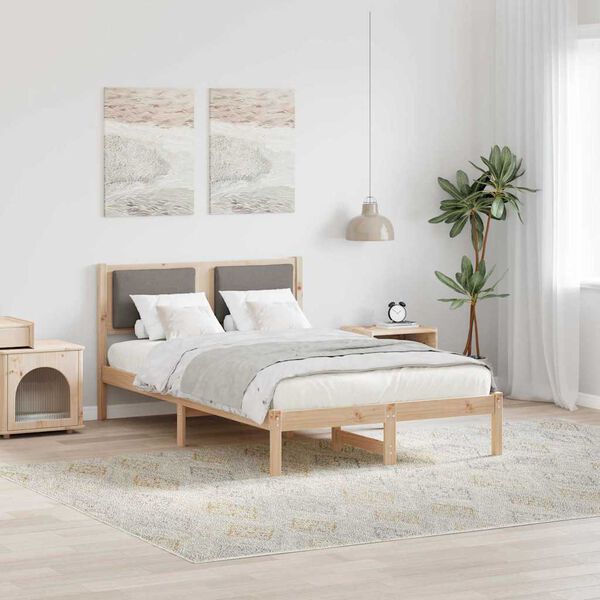 vidaXL &Sigma;&kappa;&epsilon;&lambda;&epsilon;&tau;ό&sigmaf; &Kappa;&rho;&epsilon;&beta;&alpha;&tau;&iota;&omicron;ύ Taupe 120 x 190 cm &Sigma;&tau;&epsilon;&rho;&epsilon;ά &xi;&upsilon;&lambda;&epsilon;ί&alpha; &pi;&epsilon;ύ&kappa;&omicron;&upsilon;