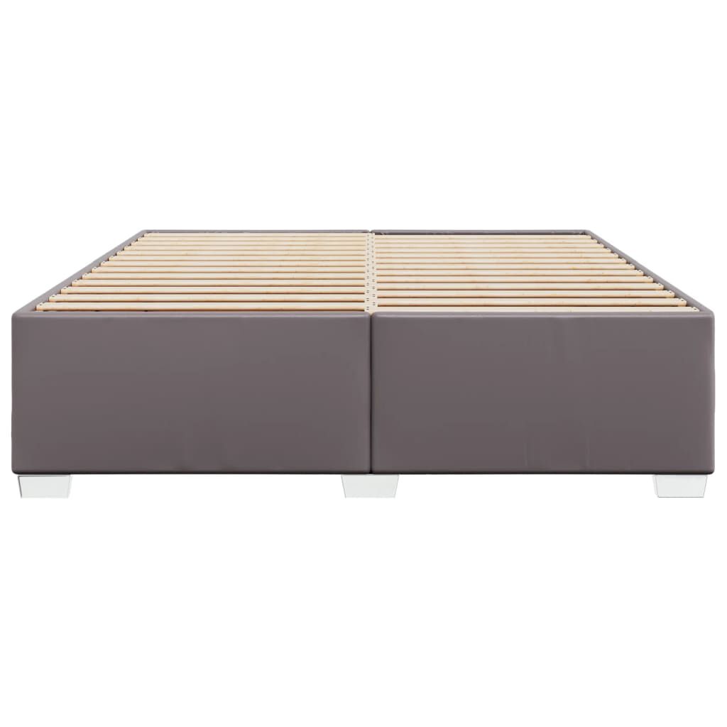 vidaXL Πλαίσιο Κρεβατιού Γκρι 180x200 εκ. από Συνθετικό Δέρμα