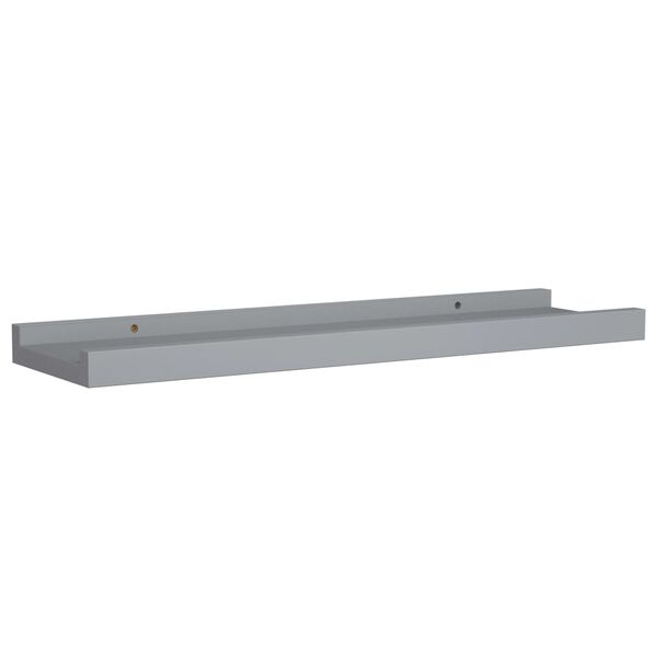 vidaXL Ράφια για Κορνίζες 2 τεμ. Γκρι 40 x 9 x 3 εκ. από MDF