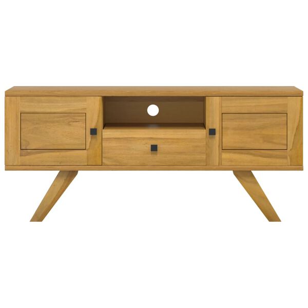 vidaXL Έπιπλο Τηλεόρασης 110 x 30 x 50 εκ. από Μασίφ Ξύλο Teak