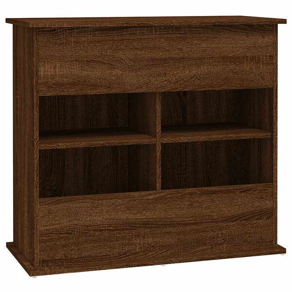 vidaXL Βάση Ενυδρείου Καφέ Δρυς 81x36x73 εκ. από Επεξεργασμένο Ξύλο
