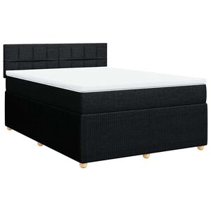 vidaXL &Kappa;&rho;&epsilon;&beta;ά&tau;&iota; Boxspring &mu;&epsilon; &Sigma;&tau;&rho;ώ&mu;&alpha; &Mu;&alpha;ύ&rho;&omicron; 140x200 &epsilon;&kappa;. &Upsilon;&phi;&alpha;&sigma;&mu;ά&tau;&iota;&nu;&omicron;