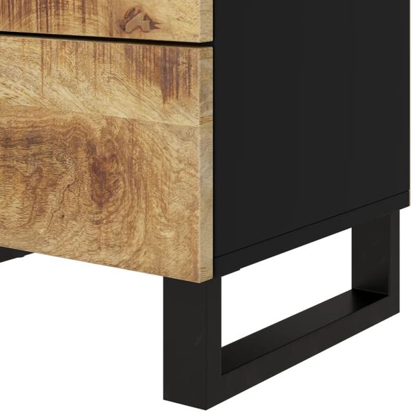 vidaXL Κομοδίνο 50x33x62 εκ. Μασίφ Ξύλο Μάνγκο & Επεξεργασμένο Ξύλο