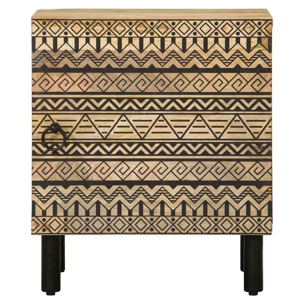 vidaXL Ντουλάπια κρεβατιού 2 τεμάχια Μαύρο 40x33,5x46 cm