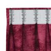 vidaXL Κουρτίνα με κουρτίνες 2 pcs Μπορντό 175 x 140 εκ. Βελούδο