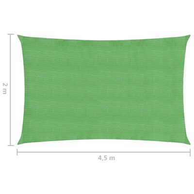 vidaXL Πανί Σκίασης Ανοιχτό Πράσινο 2 x 4,5 μ. από HDPE 160 γρ./μ²