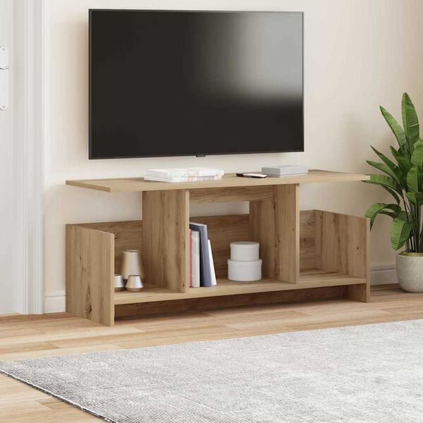 vidaXL &Beta;ά&sigma;&eta; TV Artisan Oak 102 x 35 x 45 &epsilon;&kappa;. &Epsilon;&pi;&epsilon;&xi;&epsilon;&rho;&gamma;&alpha;&sigma;&mu;έ&nu;&omicron; &xi;ύ&lambda;&omicron;