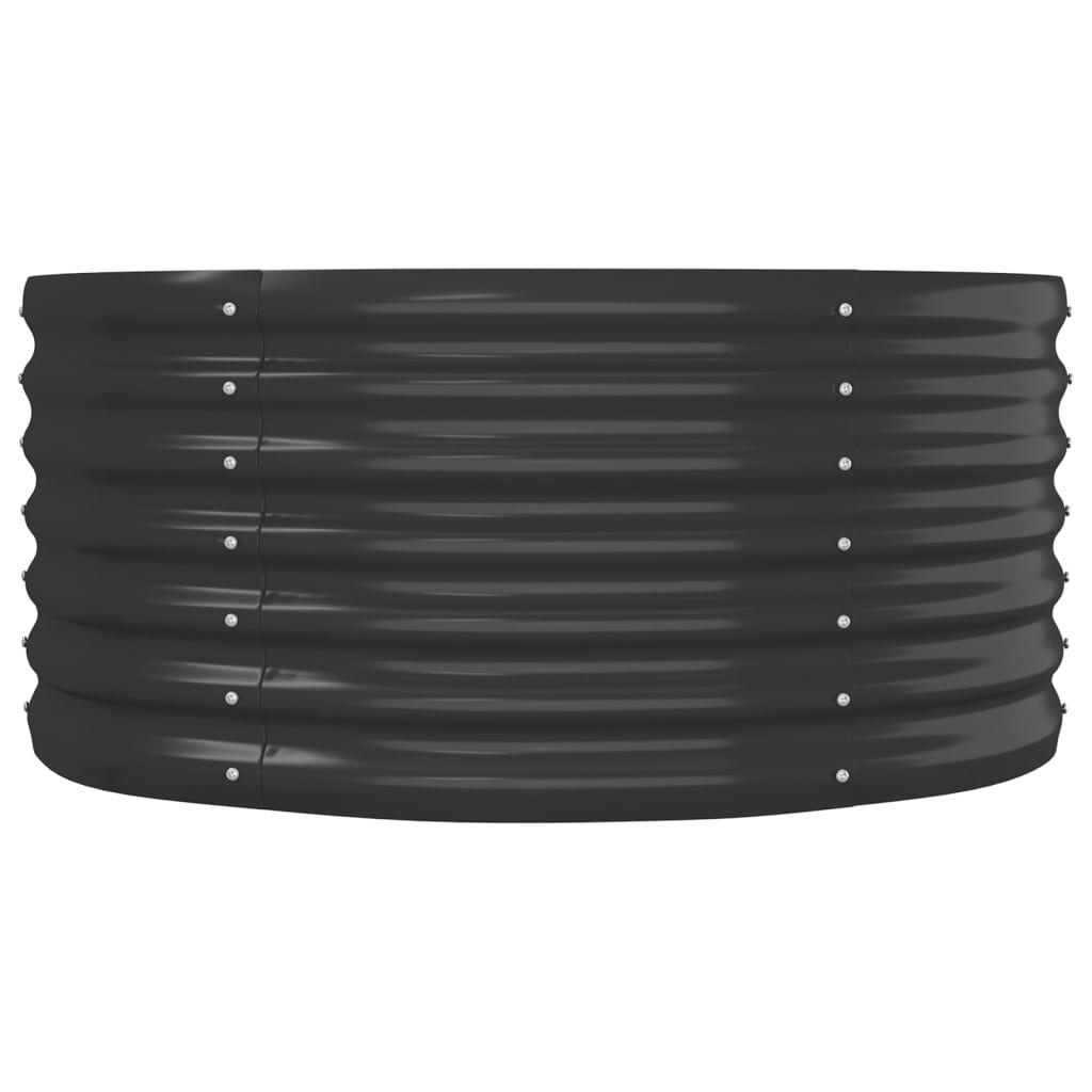 vidaXL Ζαρντινιέρα Ανθρακί 152x80x36 εκ Ατσάλι με Ηλεκτρ. Βαφή Πούδρας