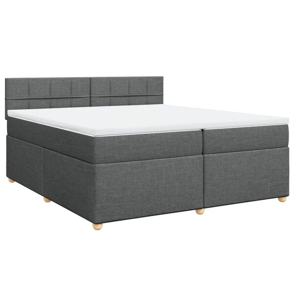 vidaXL &Kappa;&rho;&epsilon;&beta;ά&tau;&iota; Boxspring &mu;&epsilon; &Sigma;&tau;&rho;ώ&mu;&alpha; &Sigma;&kappa;&omicron;ύ&rho;&omicron; &Gamma;&kappa;&rho;&iota; 200x200 &epsilon;&kappa;. &Upsilon;&phi;&alpha;&sigma;&mu;ά&tau;&iota;&nu;&omicron;