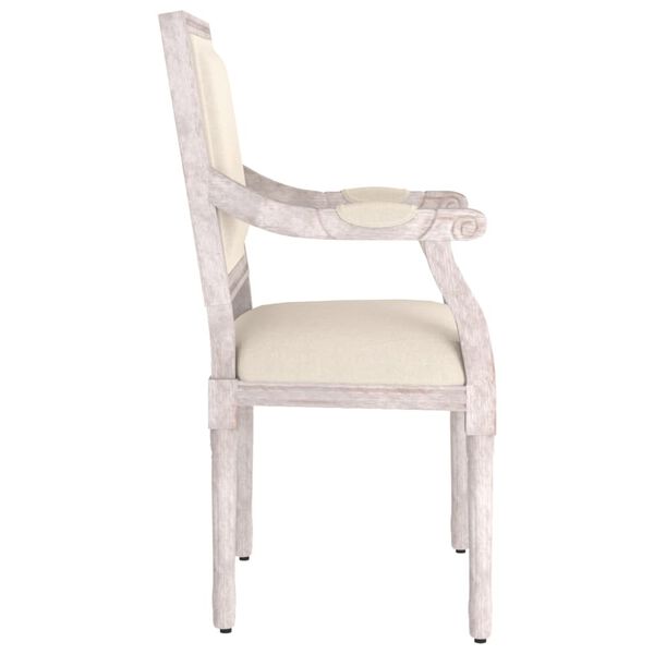 vidaXL Πολυθρόνα Μπεζ 54 x 59 x 99 εκ. Λινή