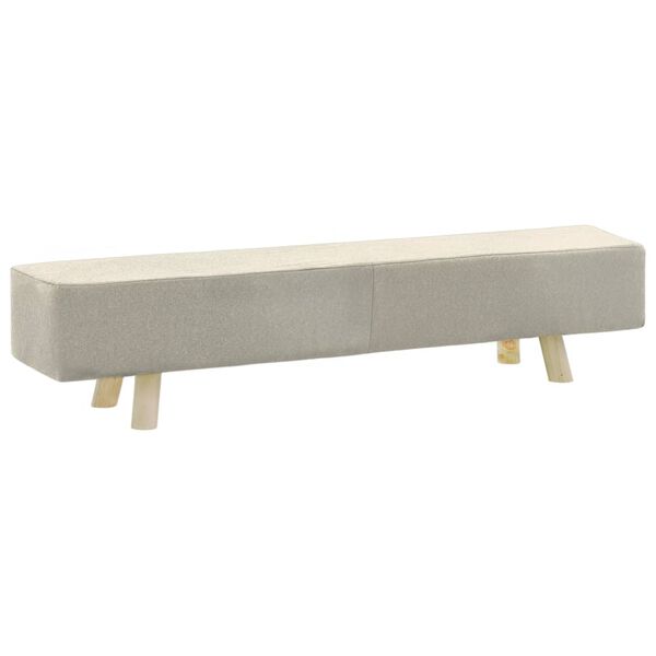 vidaXL Ταμπουρέ Κρεμ 120 x 28 x 26 εκ. Υφασμάτινο