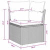 vidaXL Σετ Καναπέ Κήπου 8 pcs Μαύρο συνθετικό ρατάν
