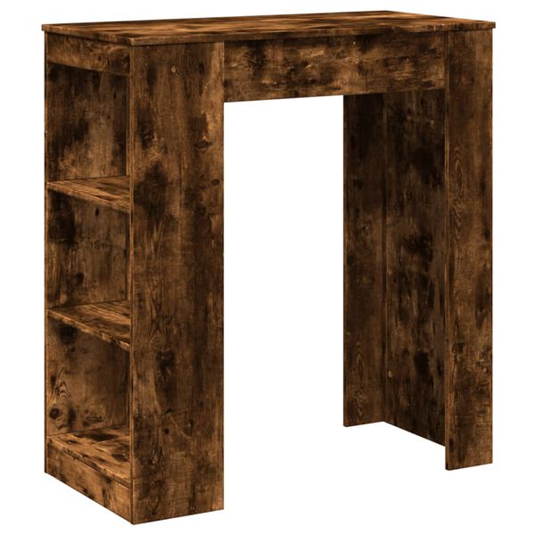 vidaXL Τραπέζι Μπαρ με Ράφια Δρυς 95x47x103,5 εκ. Επεξεργ. Ξύλο