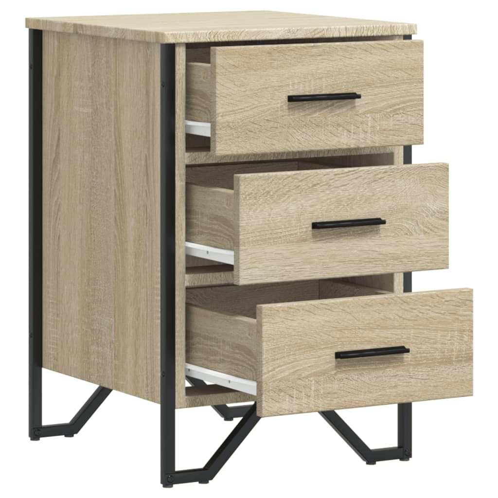 vidaXL Κομοδίνο Sonoma Δρυς 40x41x60 εκ. από Επεξεργασμένο Ξύλο
