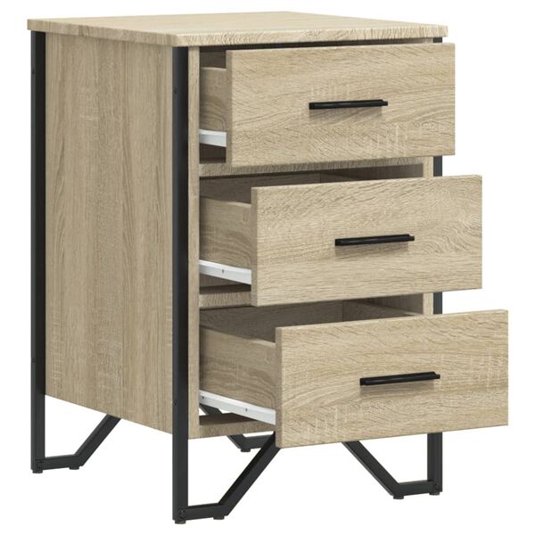 vidaXL Κομοδίνο Sonoma Δρυς 40x41x60 εκ. από Επεξεργασμένο Ξύλο
