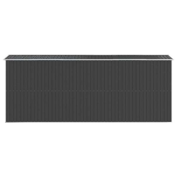 vidaXL Αποθήκη Κήπου Ανθρακί 192x523x223 εκ. Γαλβανισμένο Ατσάλι