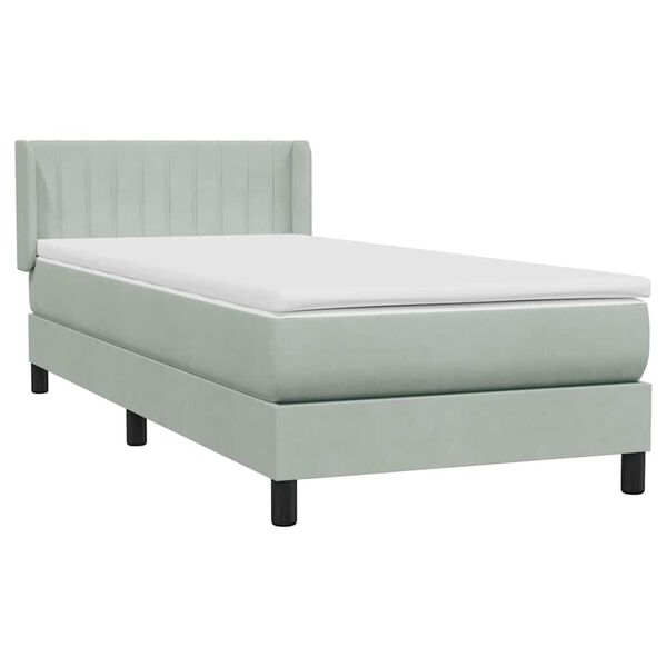 vidaXL Box Spring &kappa;&rho;&epsilon;&beta;ά&tau;&iota; &mu;&epsilon; &sigma;&tau;&rho;ώ&mu;&alpha; &alpha;&nu;&omicron;&iota;&chi;&tau;ό &gamma;&kappa;&rho;&iota; 90x220 &epsilon;&kappa;. &Beta;&epsilon;&lambda;&omicron;ύ&delta;&iota;&nu;&omicron;