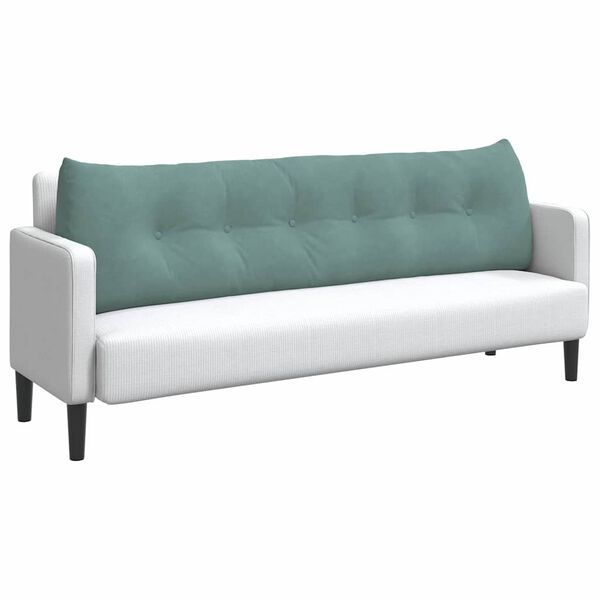 vidaXL Μαξιλάρι Πλάτης Θαλασσί 180 x 24 x 50 εκ Βελούδο