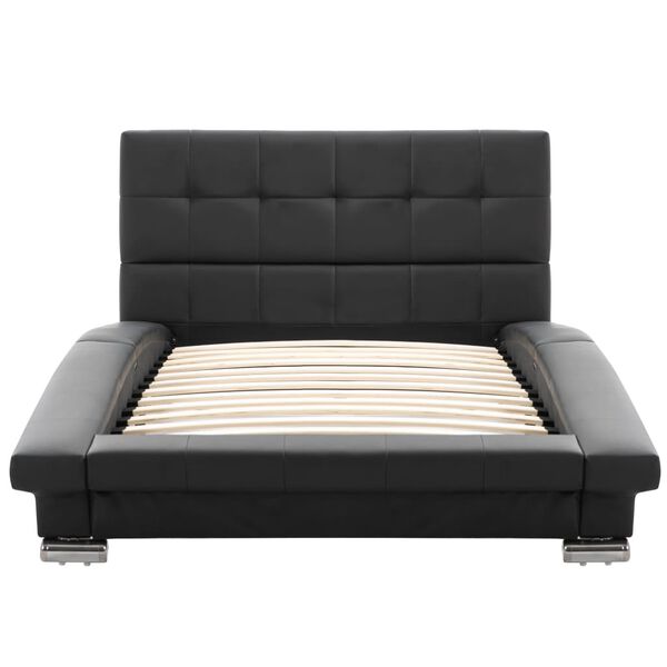 vidaXL Πλαίσιο Κρεβατιού Μαύρο 200 x 90 εκ. από Συνθετικό Δέρμα