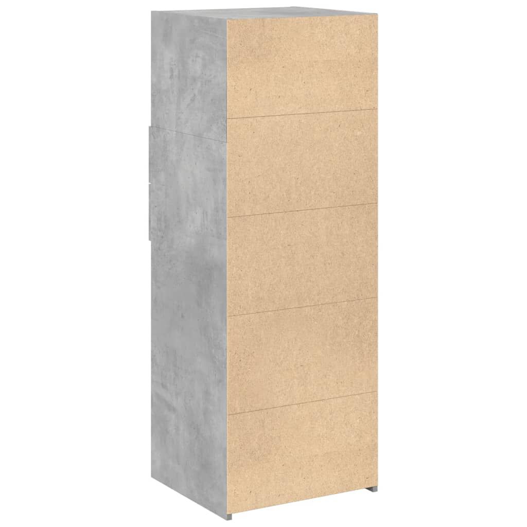 vidaXL Ντουλάπι Γκρι Σκυρ. 45x42,5x124 εκ. από Επεξεργασμένο Ξύλο